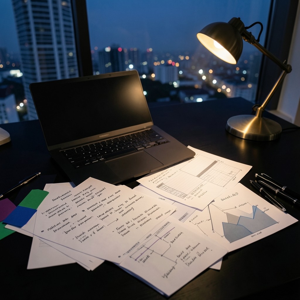 Annotated finance extract sheets prepared for donor report charting